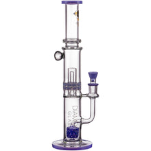 Diamond Glass Bubble Barrel to UFO Perc Straight Tube