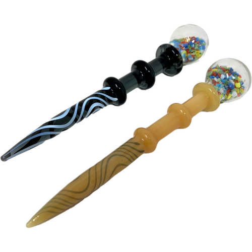 glass dabbing wand