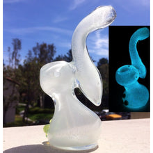 glow in the dark glass bubbler