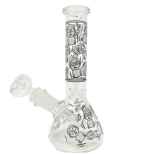 Glow in The Dark Cute Girly Glass Beaker Bong