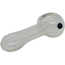 glow in the dark glass hand smoking pipe with bowl