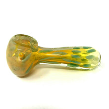 Gold Fumed Glass Pipe 4"