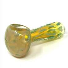 Gold Fumed Glass Pipe 4"