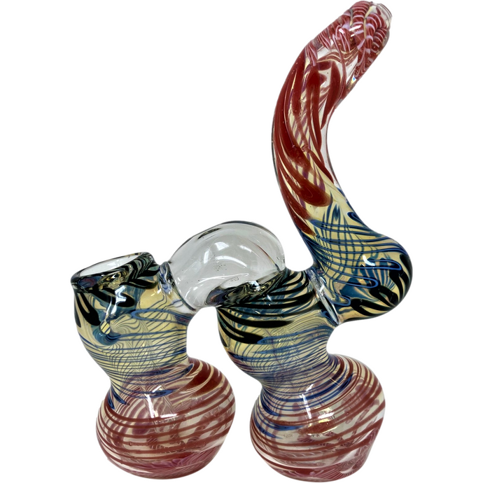 heavy duty double water chamber bubbler pipe doubbler