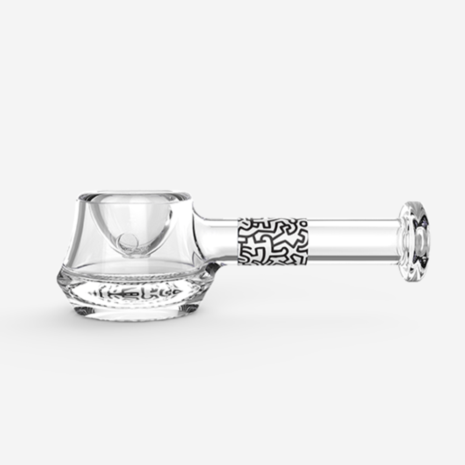 k haring glass spoon pipe