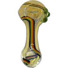 kings pipes rasta stripe glass hand spoon smoking pipe