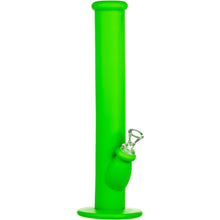 Green 14" Silicone Straight Tube Bong