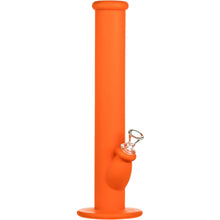 Orange 14" Silicone Straight Tube Bong