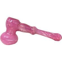 pastel hammer glass water pipe bubbler