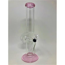 pink girl glass zong bong pipe