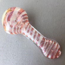 pink girly glow in the dark glass smoking pipe