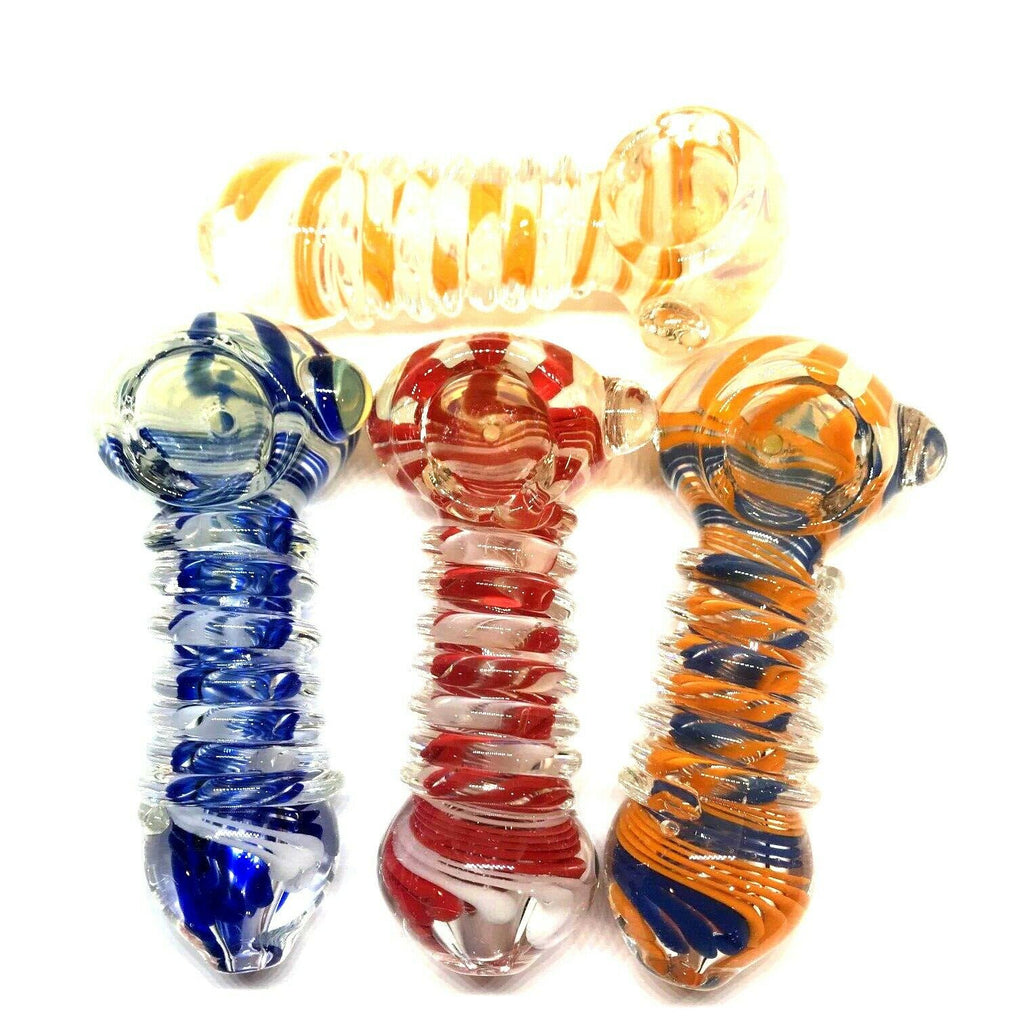 4" Coil Wrapped Glass Pipe Kings Pipes