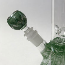 8" Glass Beaker Bong with Color Accents