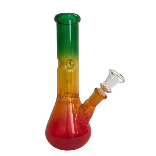 Rasta Perc Glass Bong