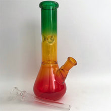 8" Rasta Single Perc Bong