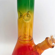 8" Rasta Single Perc Bong