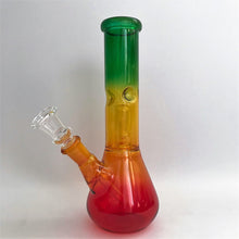 8" Rasta Single Perc Bong