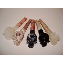 skull stone pipe