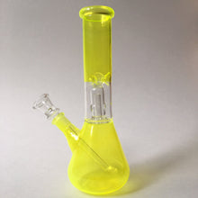Single Percolator Glass Beaker Bong - Yellow