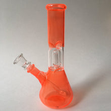 Single Percolator Glass Beaker Bong - Orange