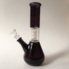 Single Percolator Glass Beaker Bong - Black