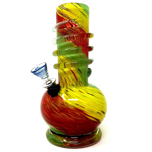 soft glass rasta bong