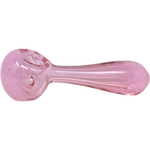 standard pink cute girly glass smoking pipe with bowl 4 inch