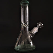 Thick Glass 9mm Beaker Bong with Color Accents