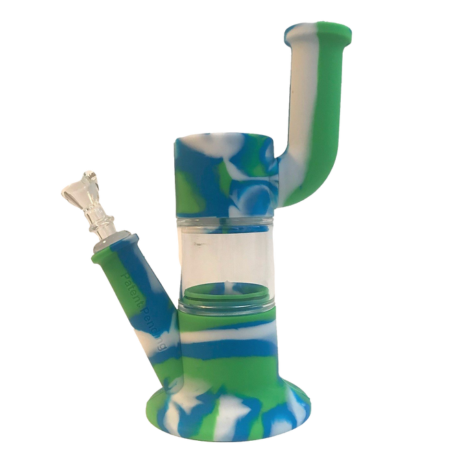 waxmaid bubbler bong silicone glass hybrid