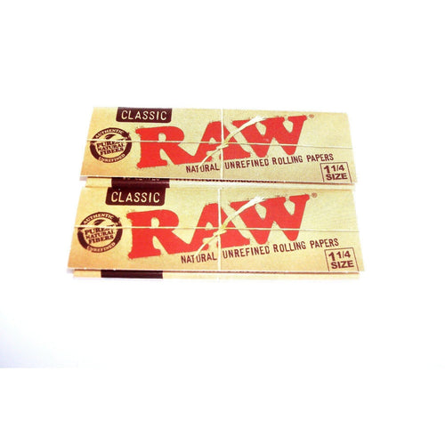 Raw Classic Rolling Papers 1 1/4 Size - 2 pack