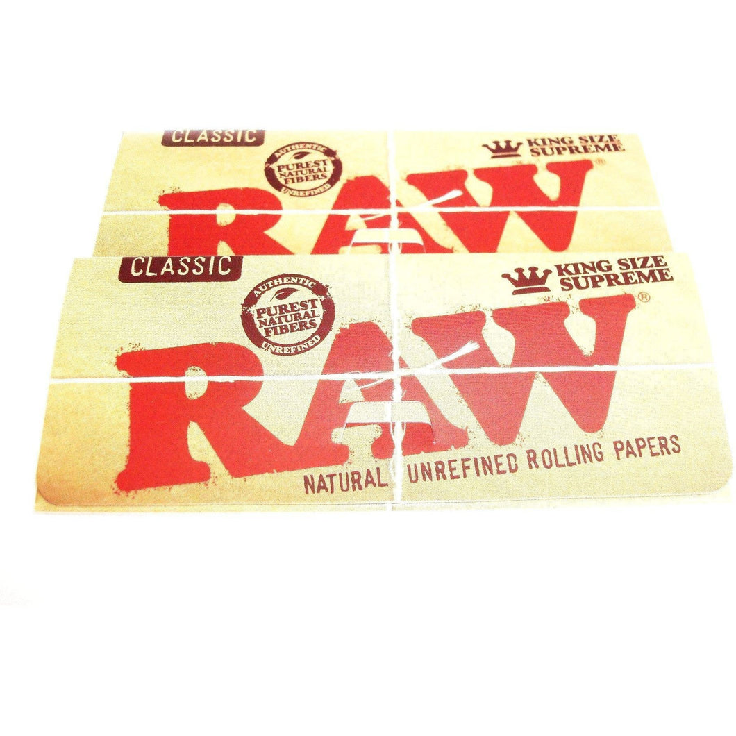 Weavs Supplies Raw Classic Rolling Papers King Size - 2 pack