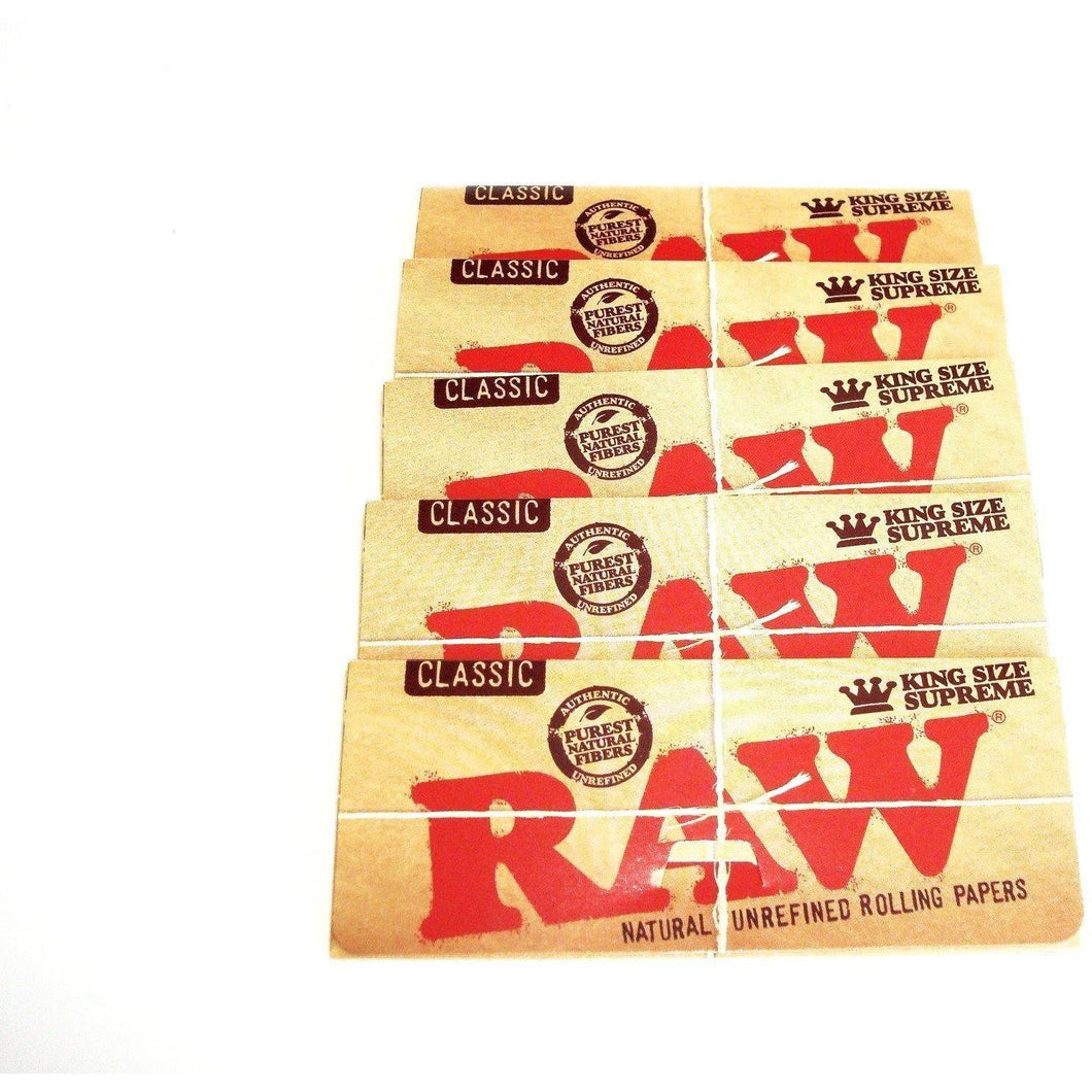 Weavs Supplies Raw Classic Rolling Papers King Size - 5 pack