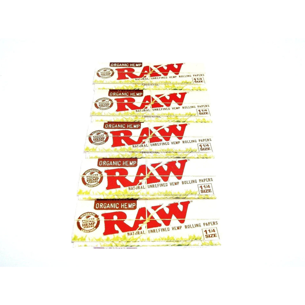 Weavs Supplies Raw Organic Hemp Rolling Papers 1 1/4 Size - 5 pack